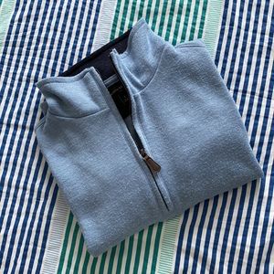 Banana Republic Quarter Zip Sweater Sz S blue